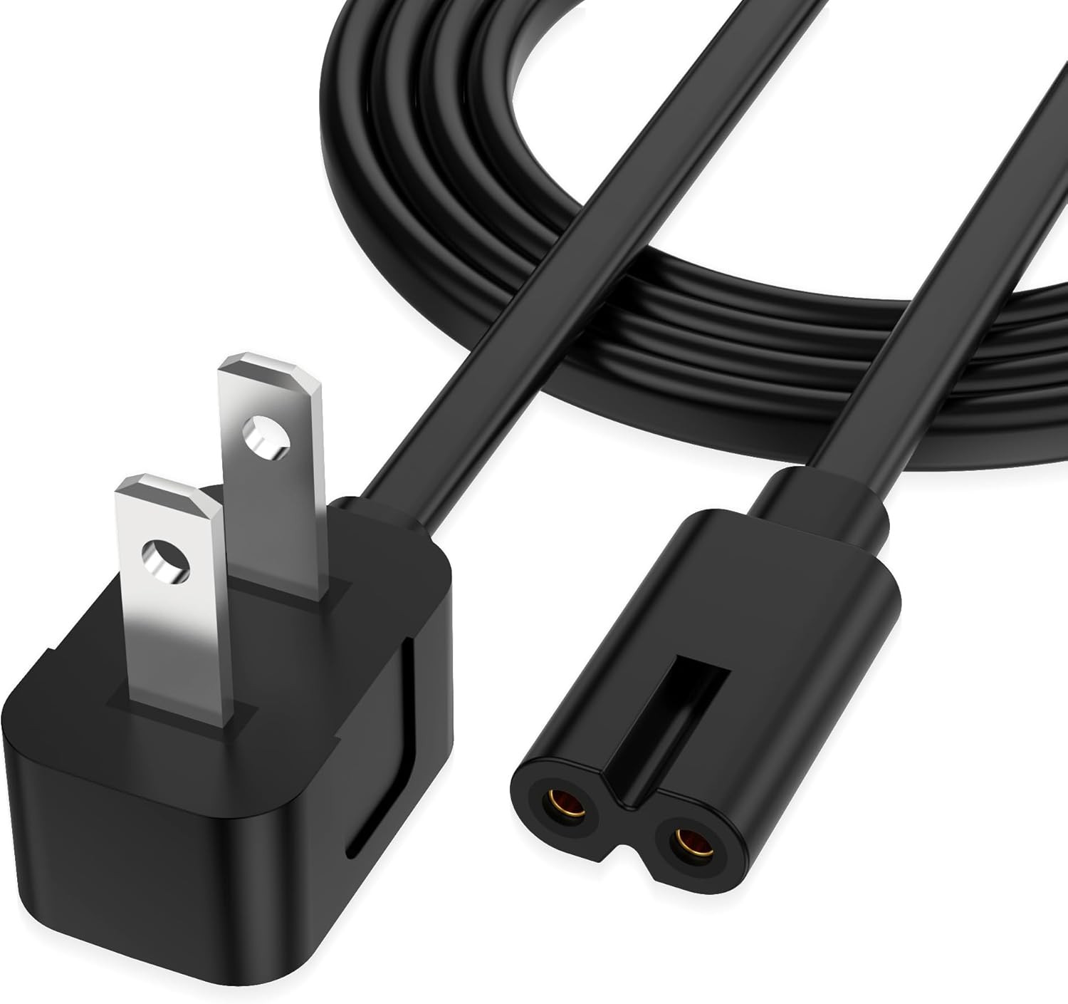 5Ft 90 Degree Power Cord for Sony PS5/PS3 Slim, Xbox Series S/X, Xbox One S/X, 2