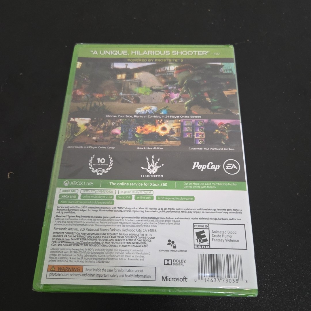 Plants vs. Zombies: Garden Warfare (Xbox 360, 2014) BRAND NEW SEALED