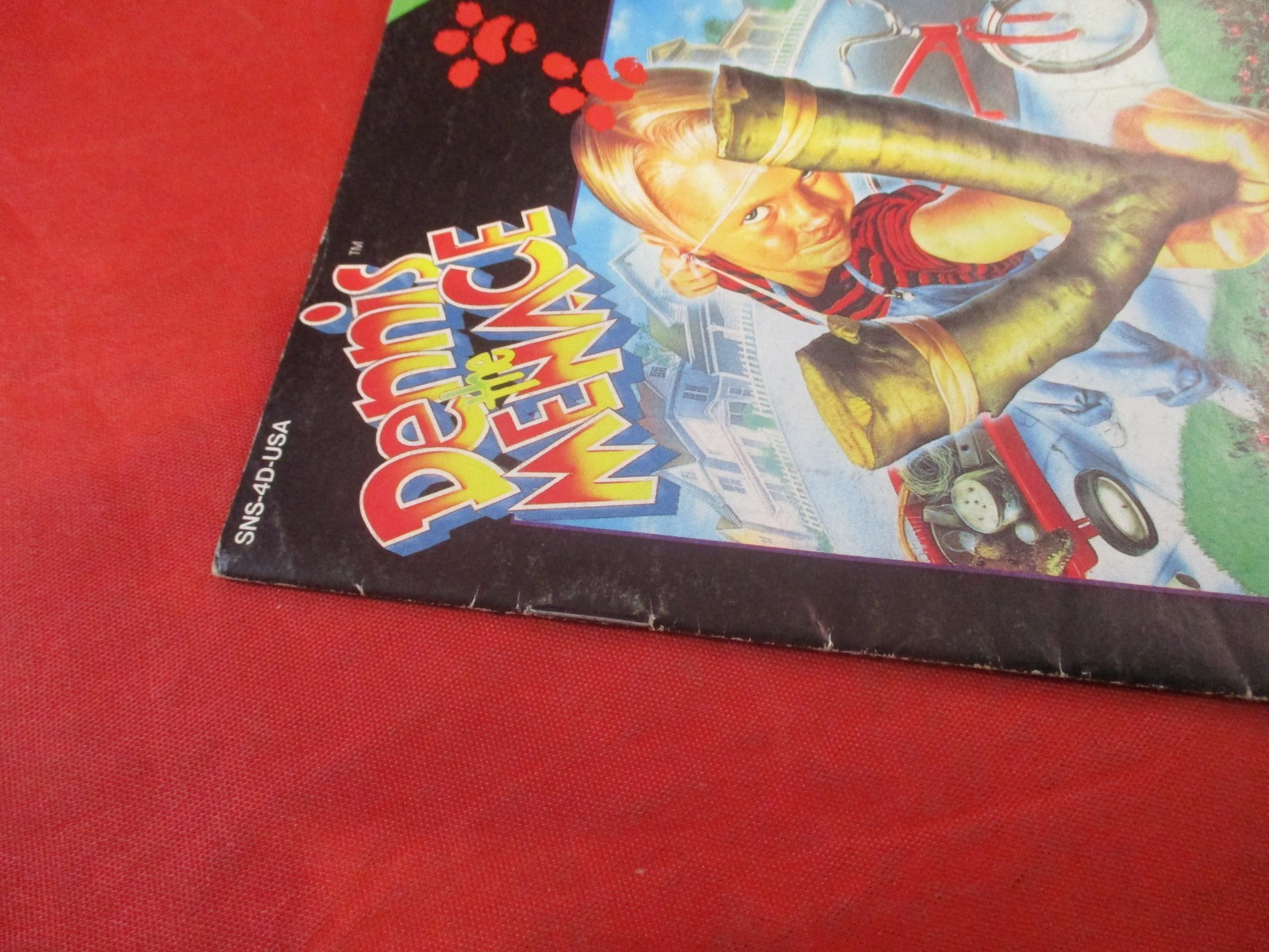 Dennis the Menace Super Nintendo SNES Instruction Manual Booklet ONLY