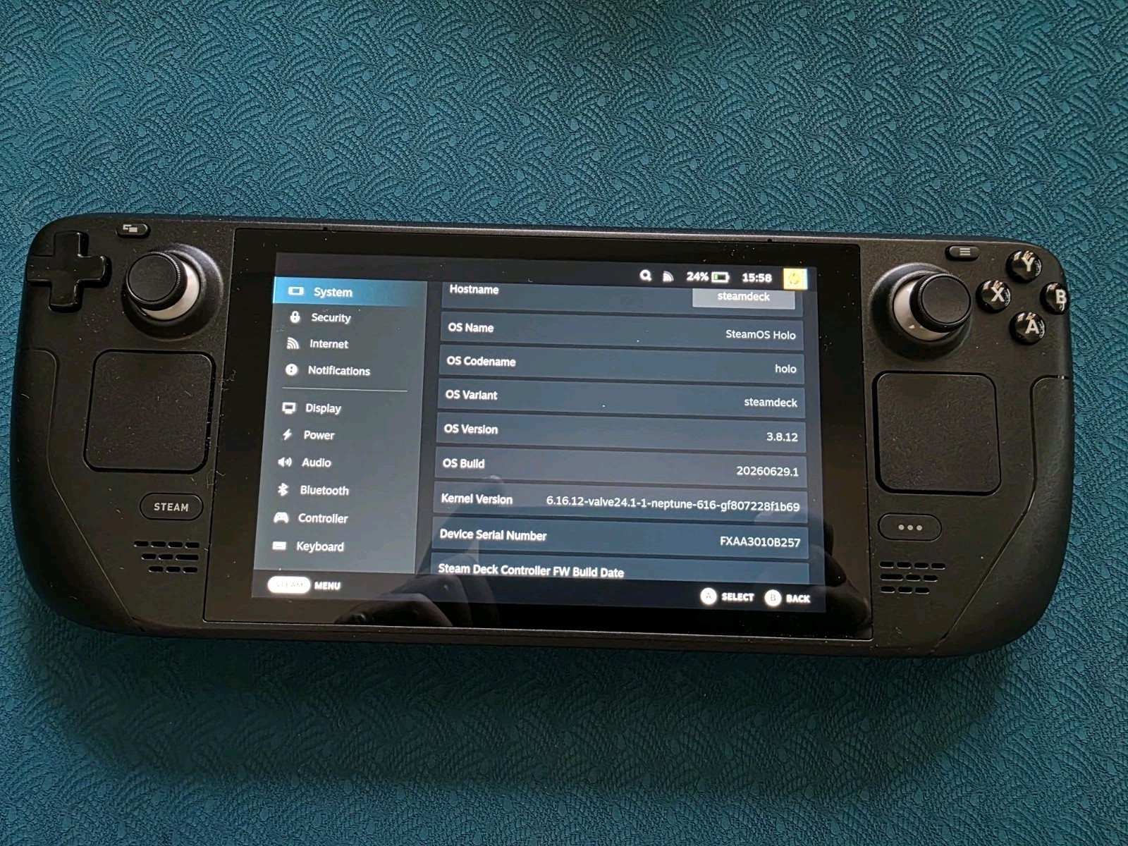 Open-Box** Valve Steam Deck Black 64GB
