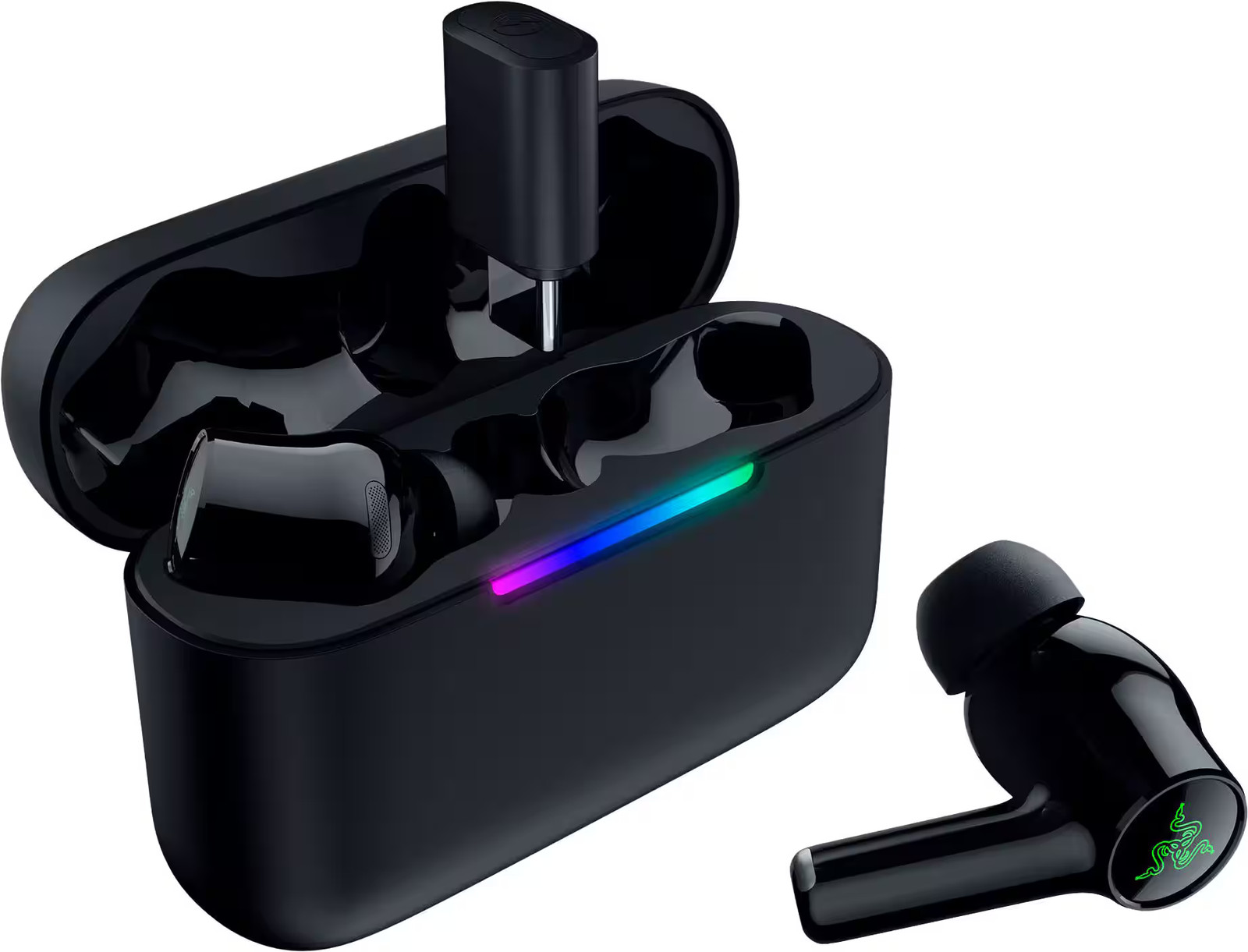 Razer – Hammerhead V3 HyperSpeed Wireless Multi-Platform ANC In-Ear Gaming Ea…