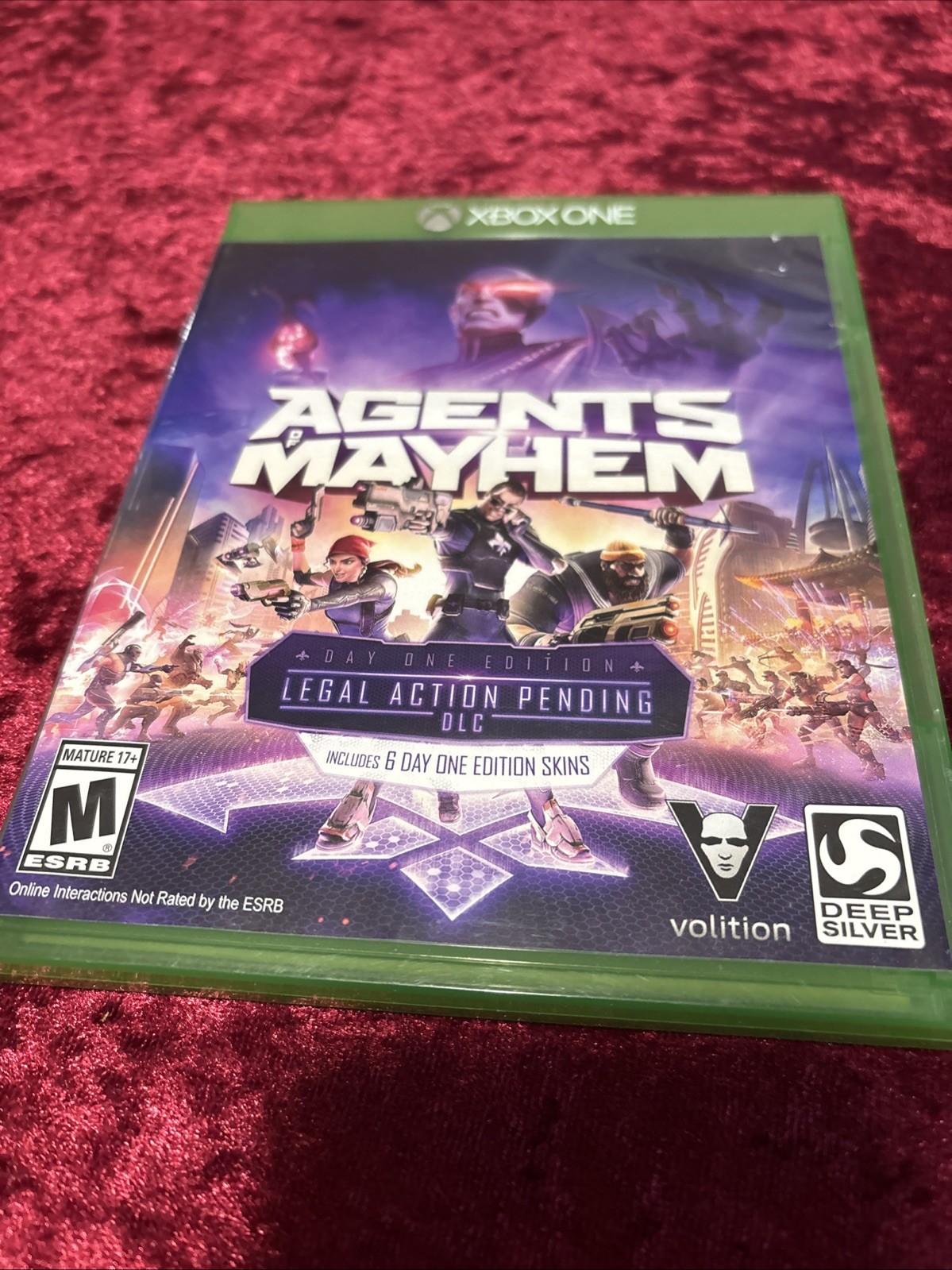 2 GAME LOT Agents of Mayhem Legal Action Pending & Sea of Thieves Xbox One