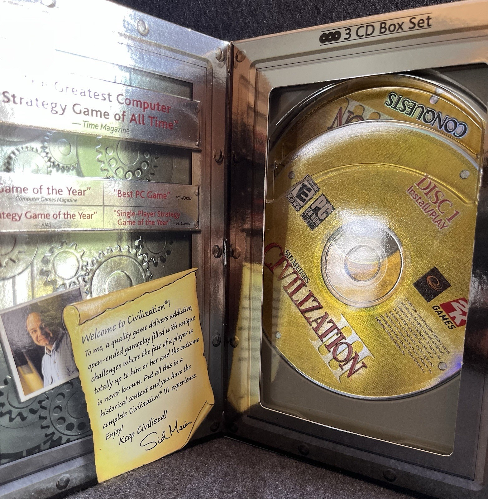 Sid Meiers Civilization III Complete PC Game NEW Sealed (see pics) Big Box 3-CD