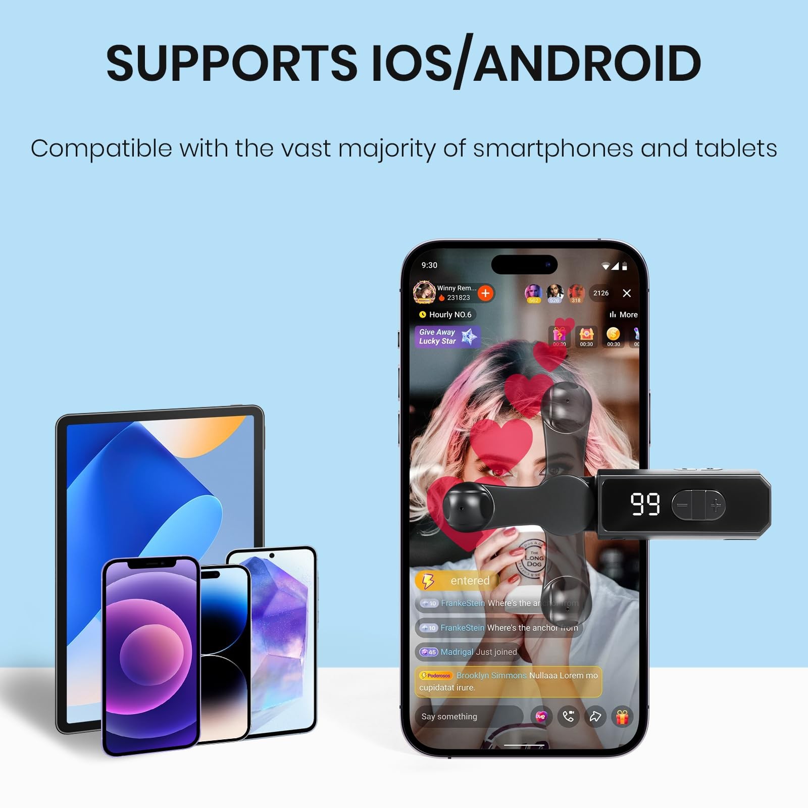 Auto Clicker Smart Tapper for iPhone iPad Android TikTok – Touch Black