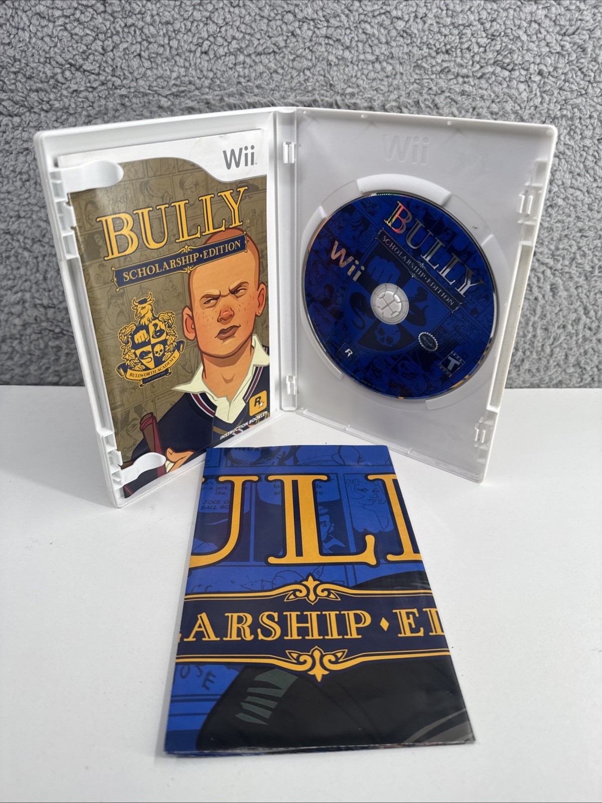 Bully: Scholarship Edition (Nintendo Wii, 2008) Complete w/ Manual & Map CIB