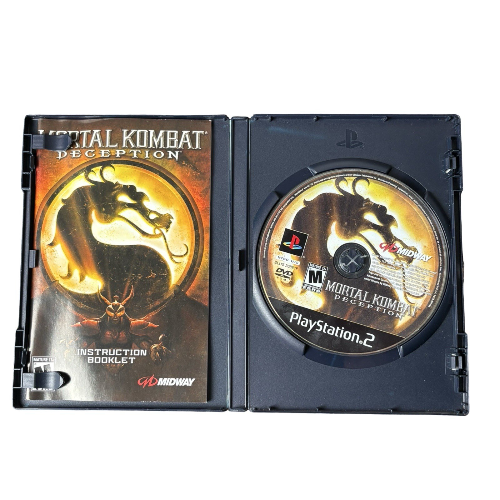 Mortal Kombat Deception PlayStation 2 PS2 Video Game Complete CIB Midway
