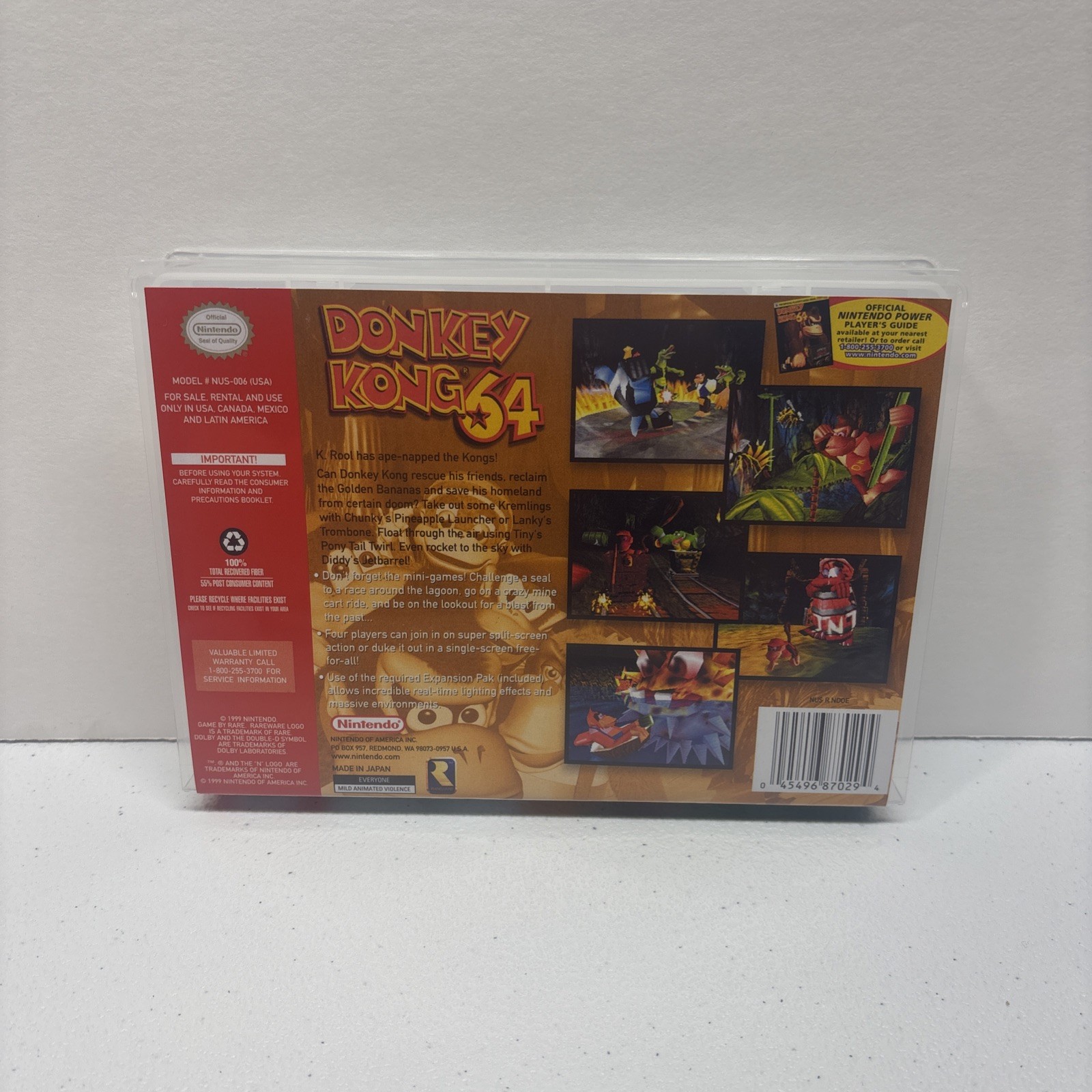 Donkey Kong 64 N64 Universal Game Case for Game Cart *CASE ONLY*