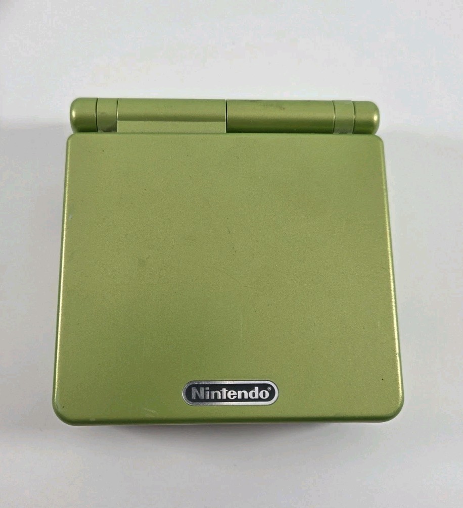Nintendo Game Boy Advance SP GBA Lime Green AGS-001 Handheld With Charger Tested