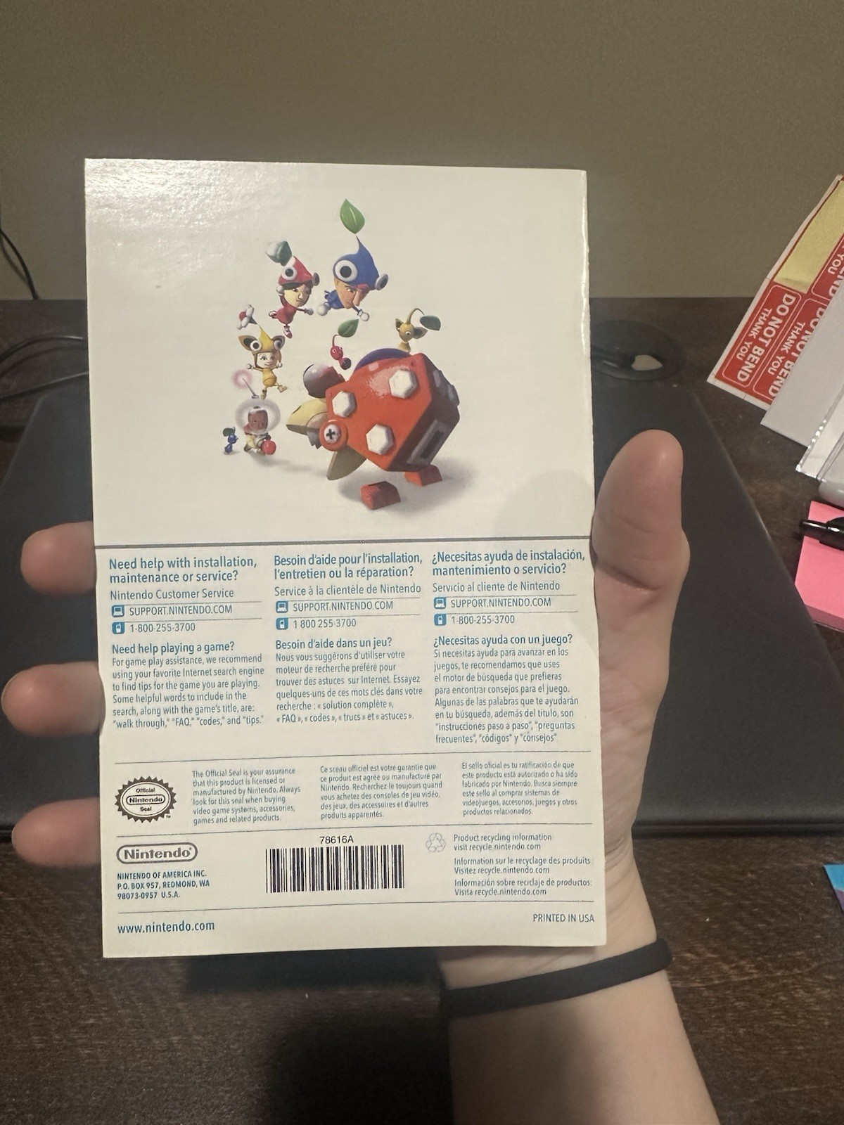 Nintendo WiiU Wii U Manual Only Nintendoland