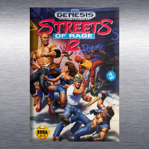 Streets of Rage 1, 2, 3 Video Game Box Art *Genesis* High Quality Magnet