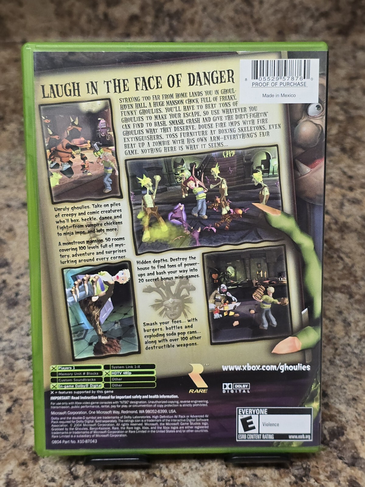 Grabbed by the Ghoulies (Microsoft Xbox, 2003) Authentic & Complete!