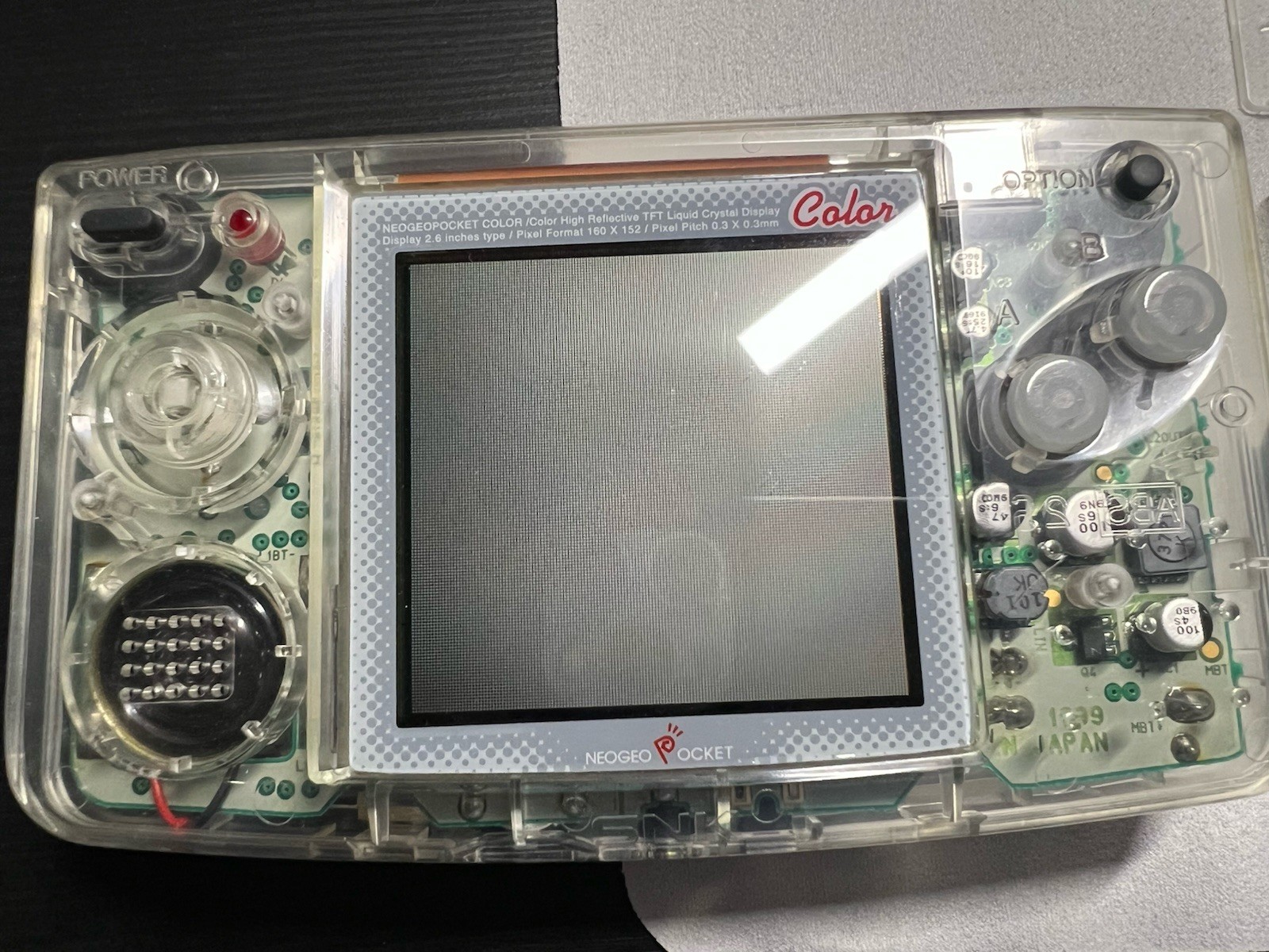Neo Geo Pocket Color Console Slim Crystal Clear Boxed CIB + Free Game