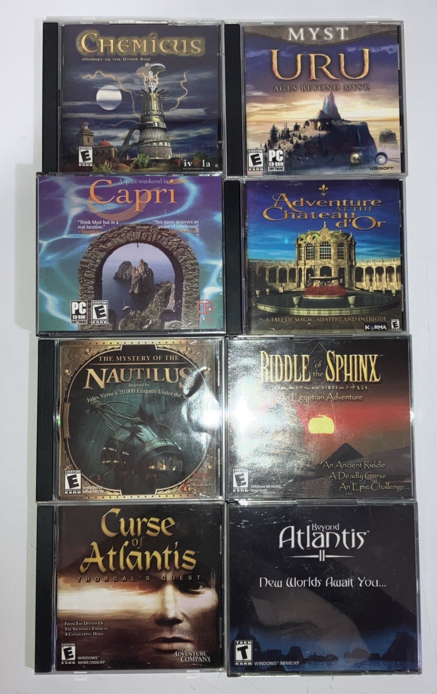 PC Game Lot of (49) Discs, and CD-ROM Games. Very Nice! Years of playing.