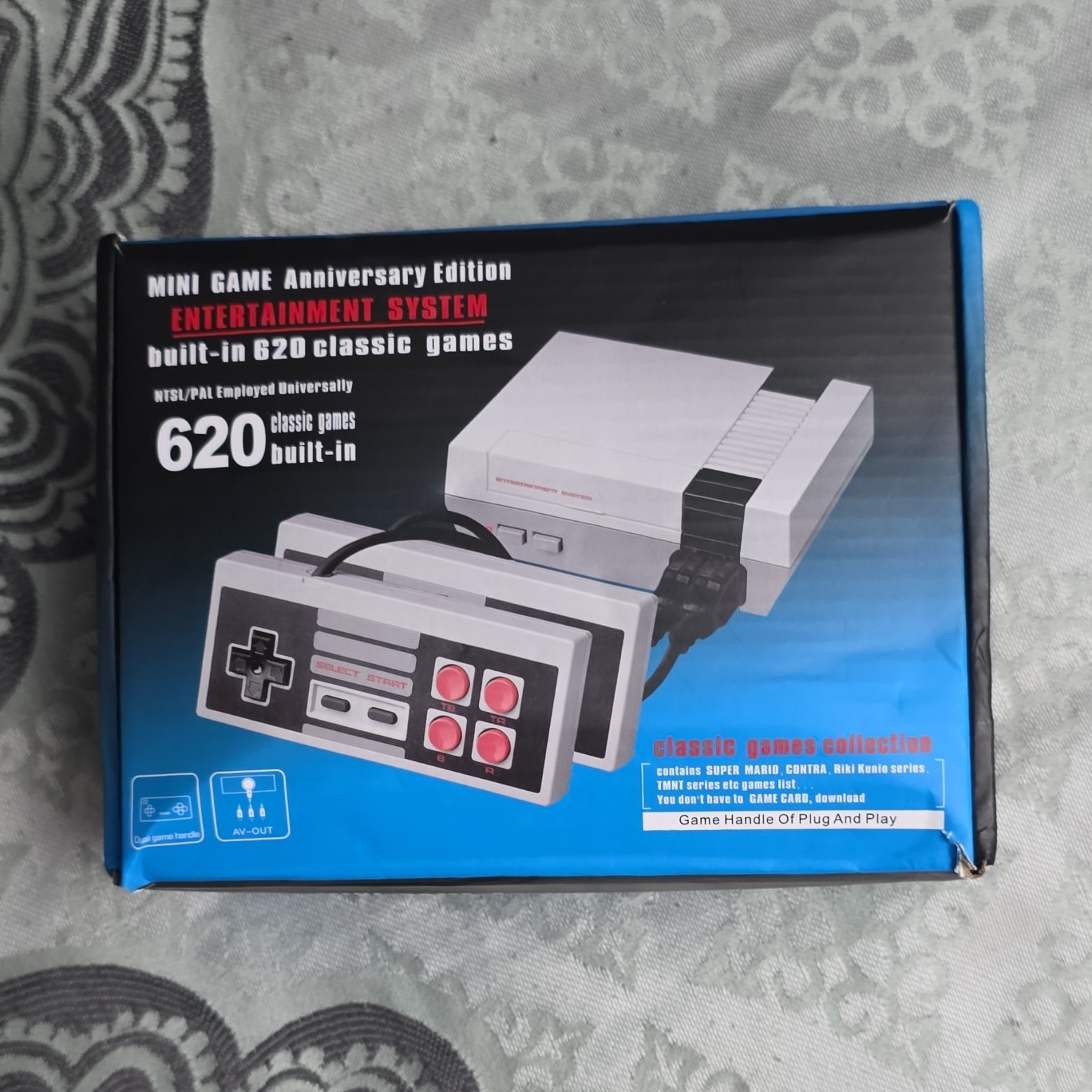 Mini Game Anniversary Edition NES Home Console 620 Games Plug & Play RCA