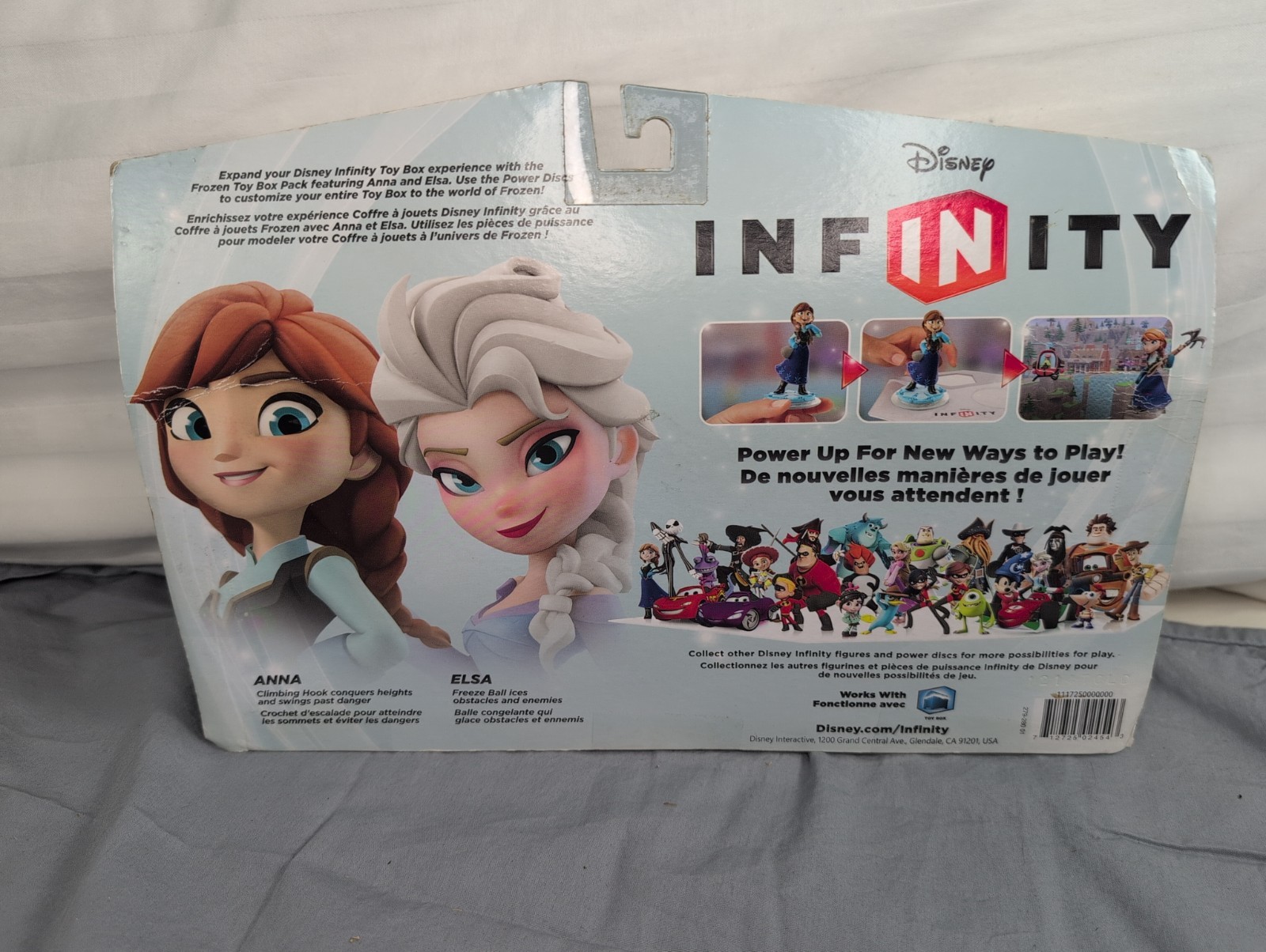 Disney Infinity Elsa & Anna Frozen Toy Box Pack Opened Box