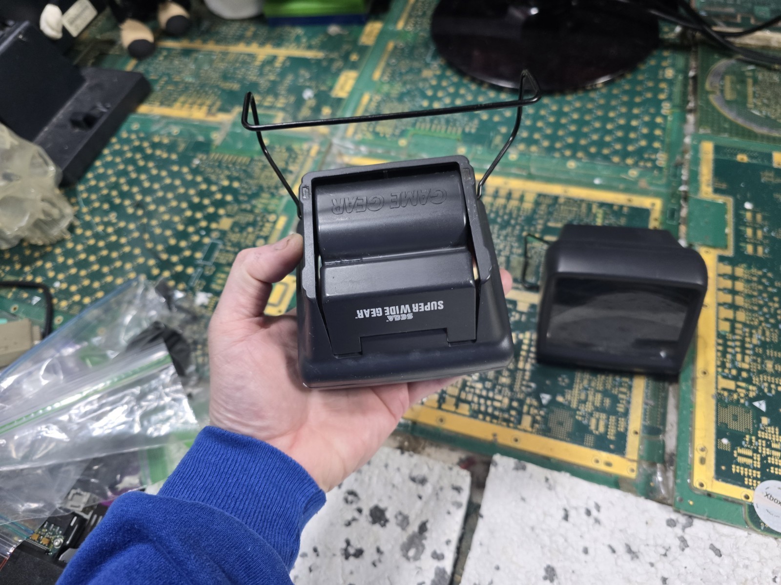 Sega Game Gear EXACT Super Wide Gear Magnifier Attachment x2-Intact w/Scratches
