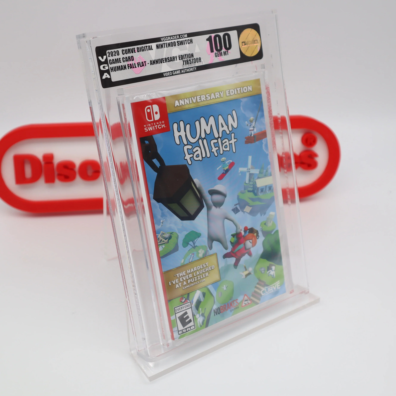 Nintendo Switch HUMAN FALL FLAT – PERFECT GRADED VGA 100 GEM MINT! NEW & Sealed!