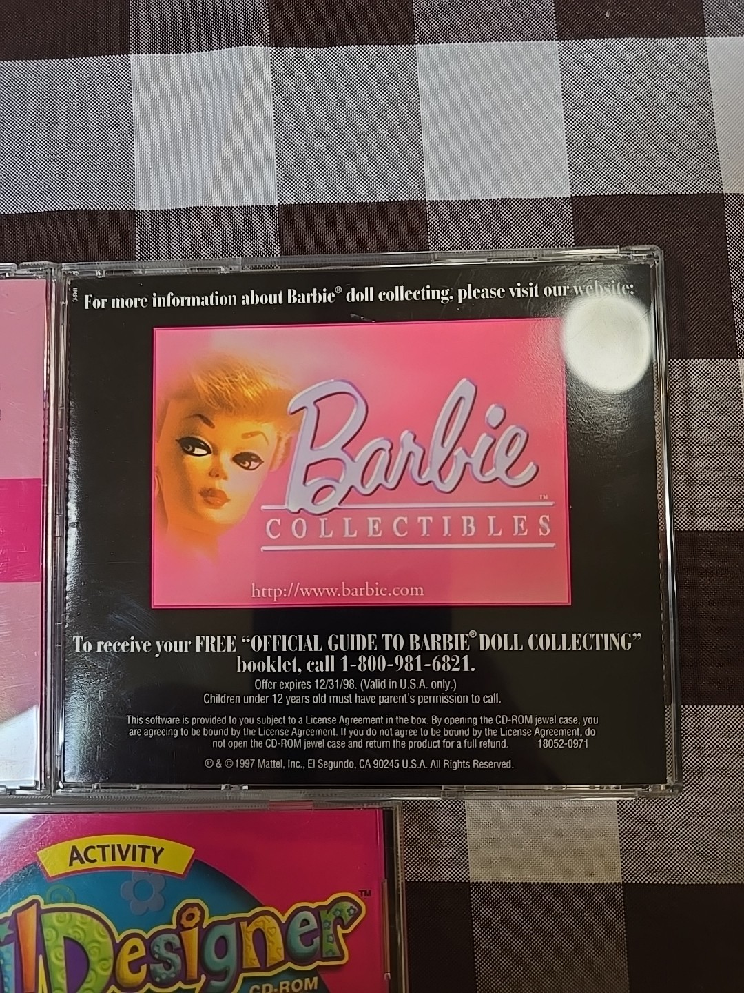 Barbie CD-ROM PC Games Lot Of 3: Fashion Designer, Screen Styler, Nail Designer