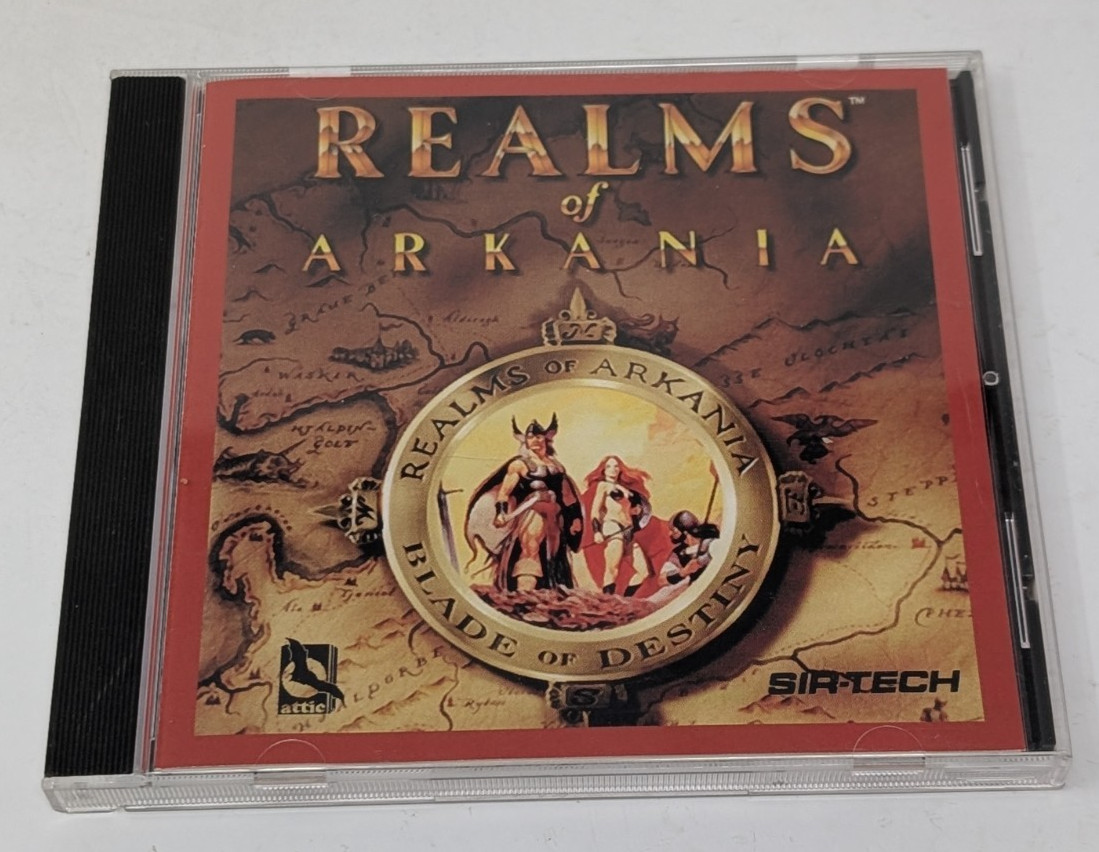 Realms of Arkania Blade of Destiny CD Rom SirTech Fantasy Adventure Game