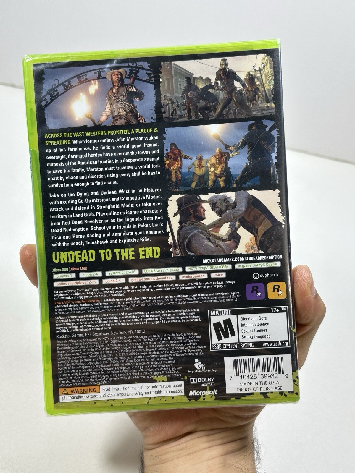 Red Dead Redemption: Undead Nightmare Microsoft Xbox 360 Sealed