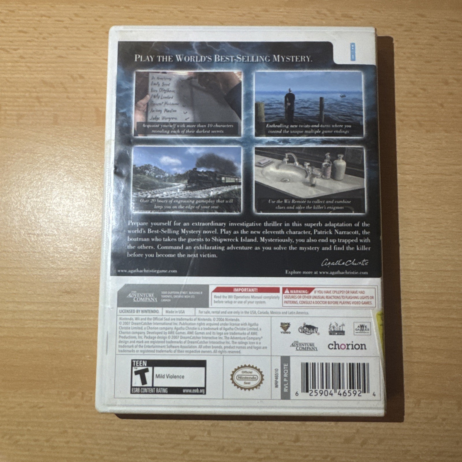 Agatha Christie: And Then There Were None (Nintendo Wii, 2008)