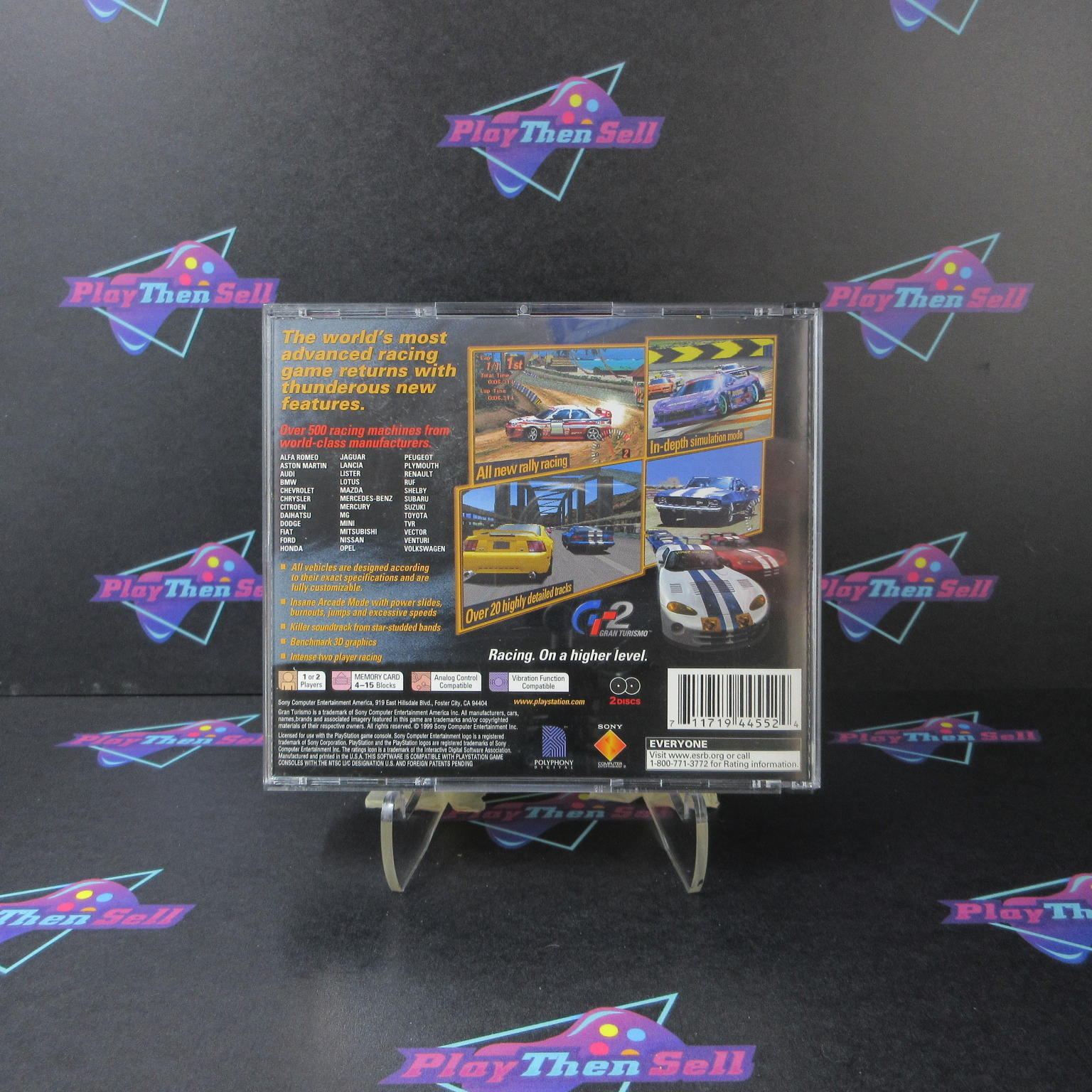 Refurbished Gran Turismo 2 PS1 PlayStation 1 Complete – Excellent Cond