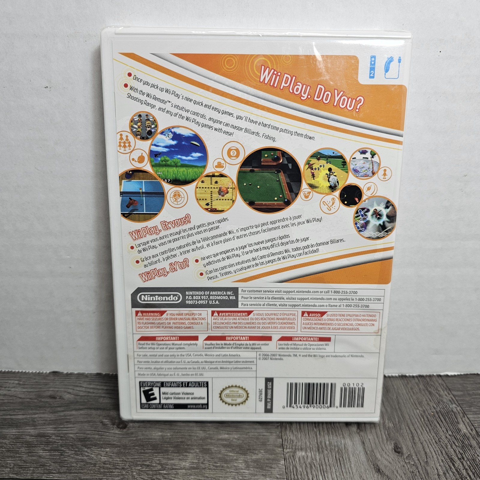 Sealed Nintendo Wii game Wii Play New And Factory Sealed