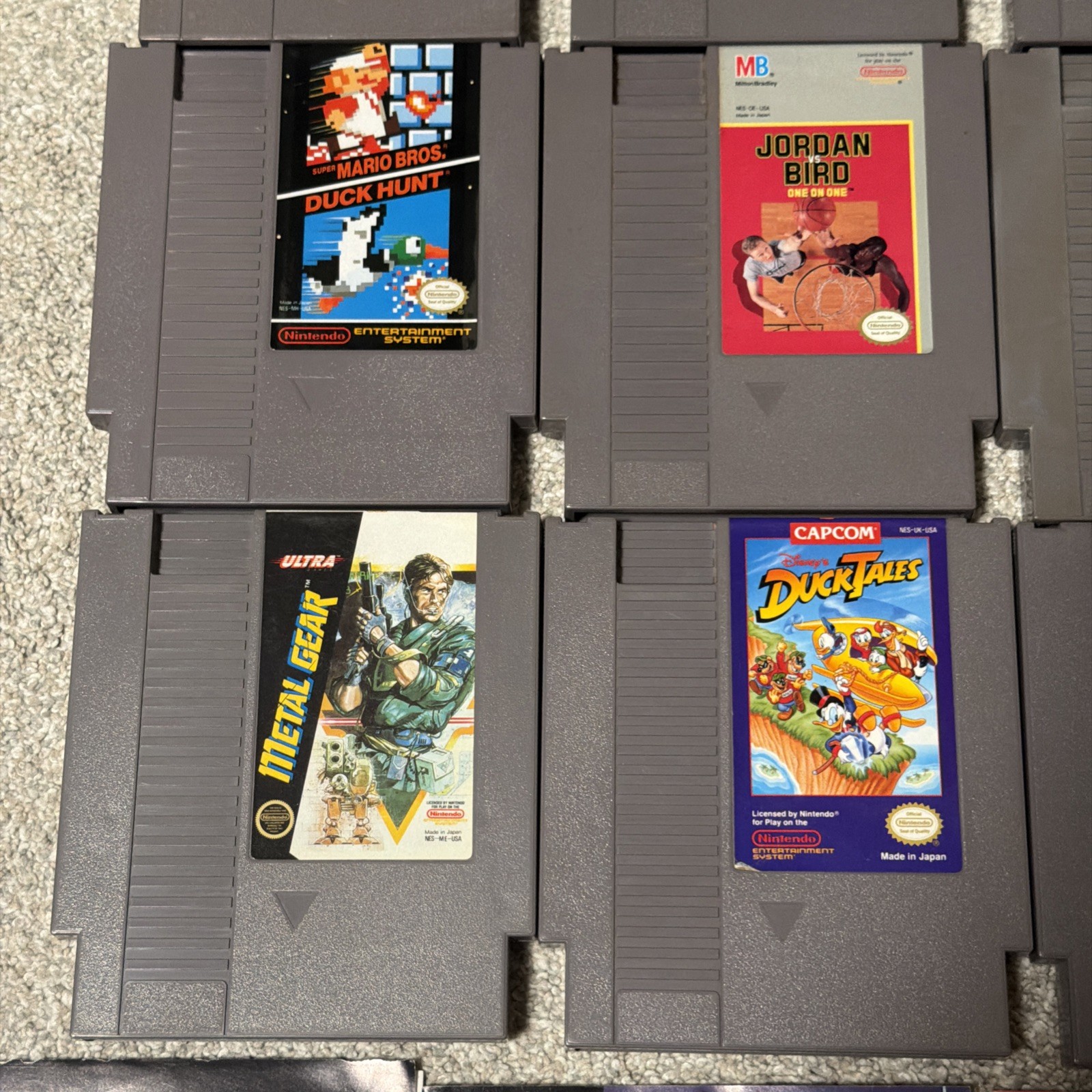 Nintendo NES Game Lot of 17 All w/ Manuals – Metroid Ducktales Metal Gear