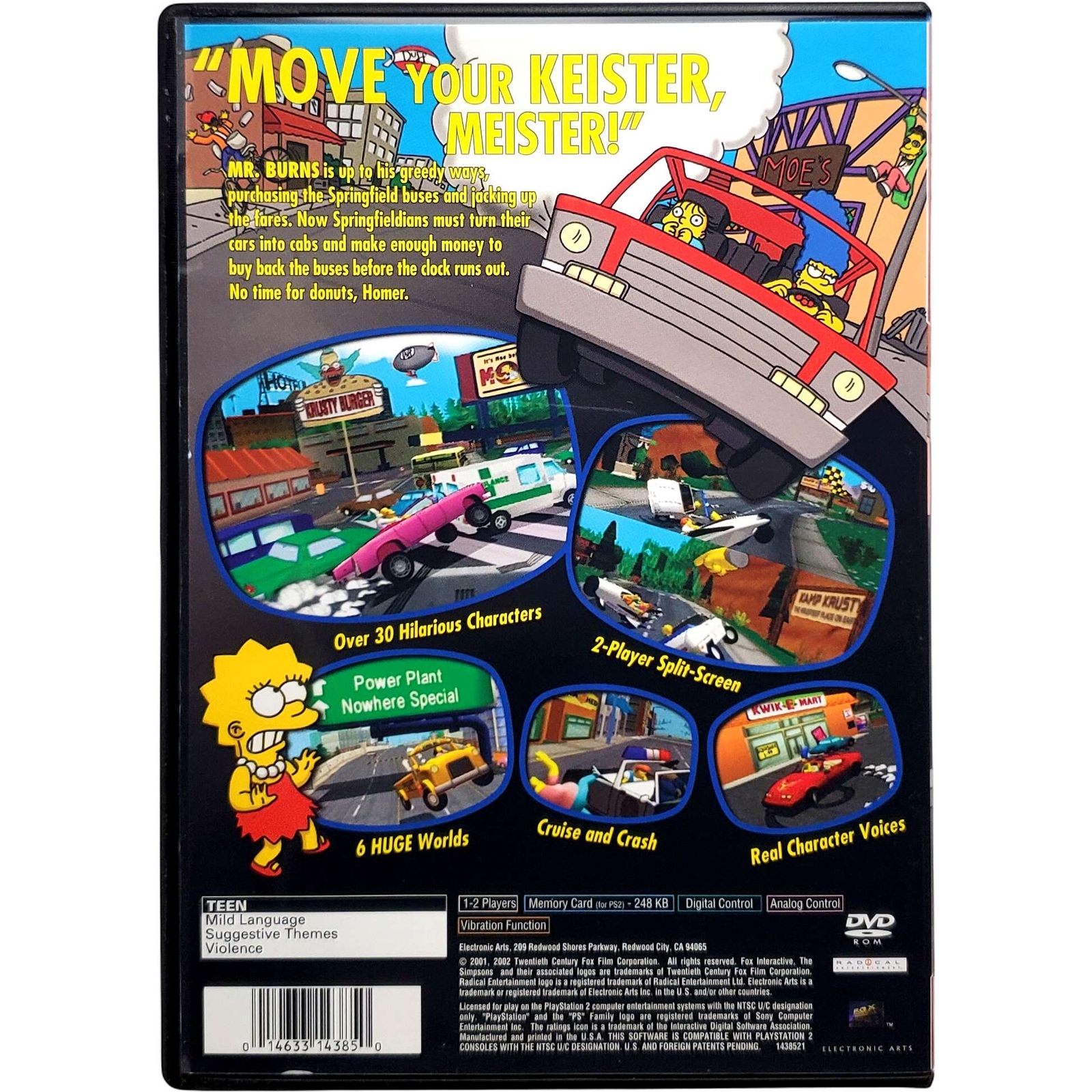 The Simpsons Road Rage Greatest Hits – Sony Playstation 2 Pristine Authentic