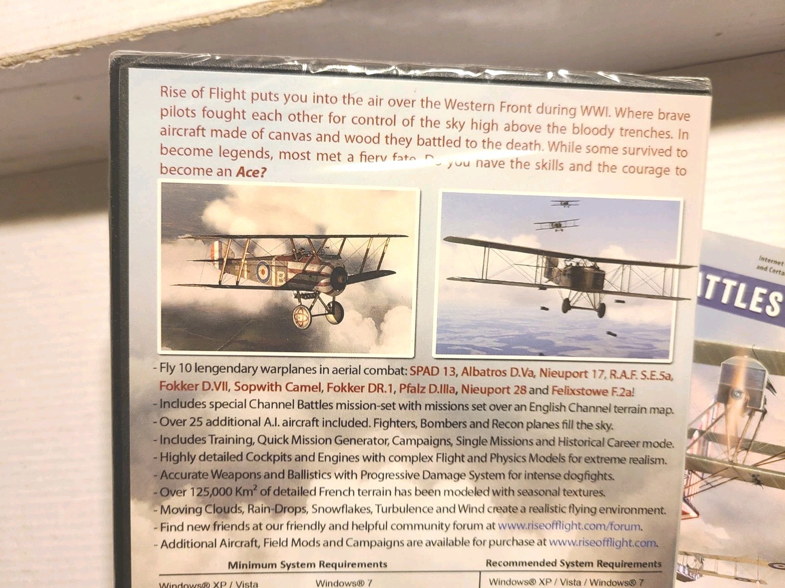 NEW SEALED Rise of Flight The First Great Air War Flying Channel Battles PC game