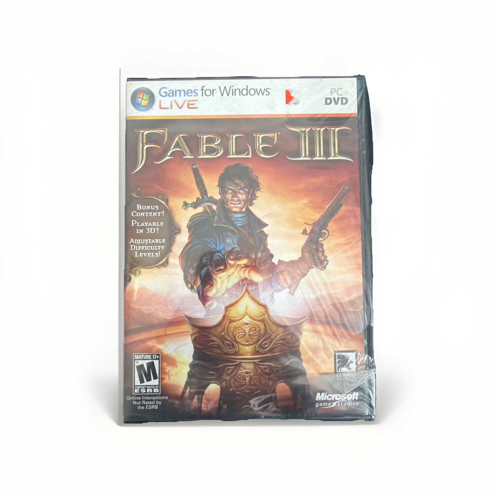 Fable III (3) PC/Games for Windows Live 2011 Brand New Factory Sealed