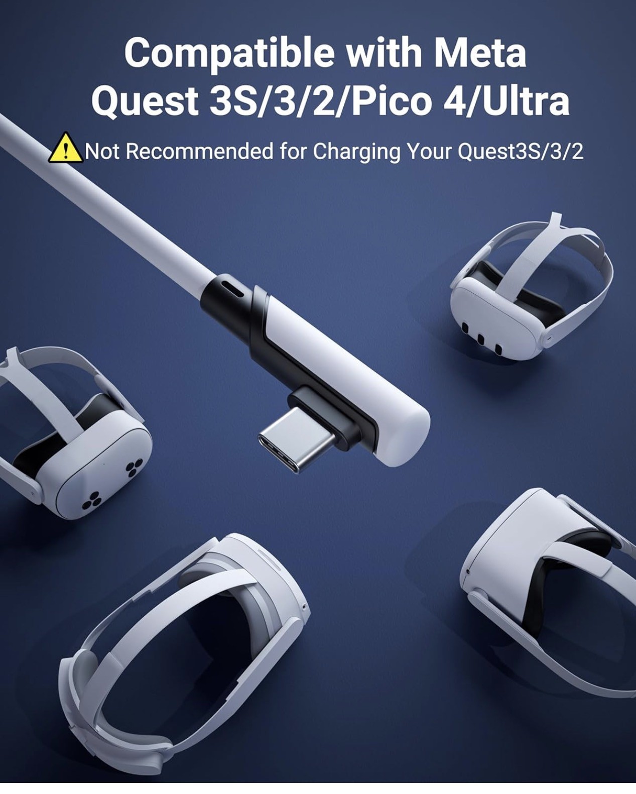 Syntech USB A to USB C Cable 16ft/5m For VR Headset/Gaming For Oculus Meta Quest