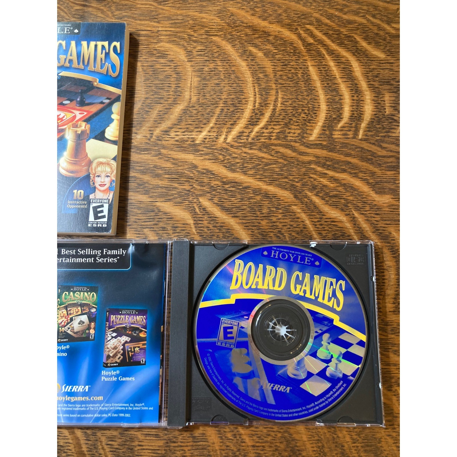 Hoyle Board Games PC CD-ROM 2003 Sierra 18 Classic Games Chess Mahjong Backgammo