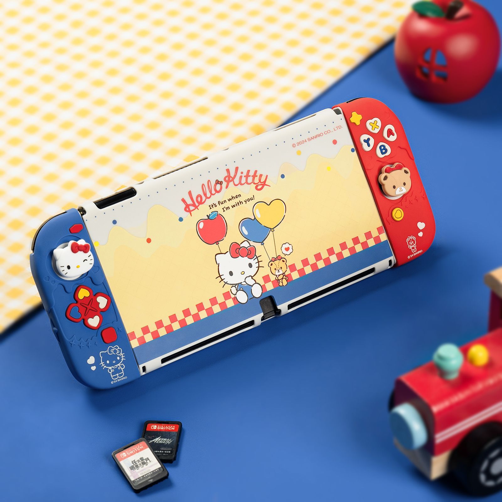 GeekShare X Sanrio Carry Case Cover for Nintendo Switch/OLED Kitty Gift Box Kits