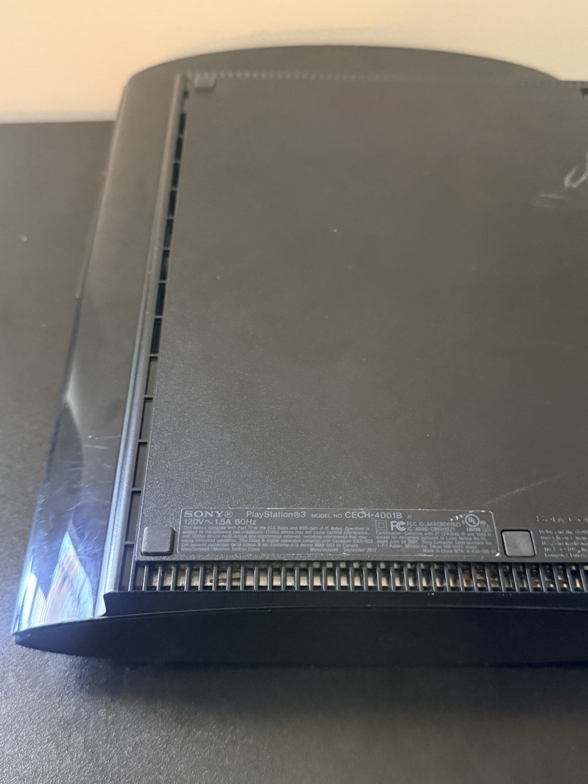 Sony PS3 Super Slim 250GB Console Black CECH-4001B Bundle Controller GT6 Tested