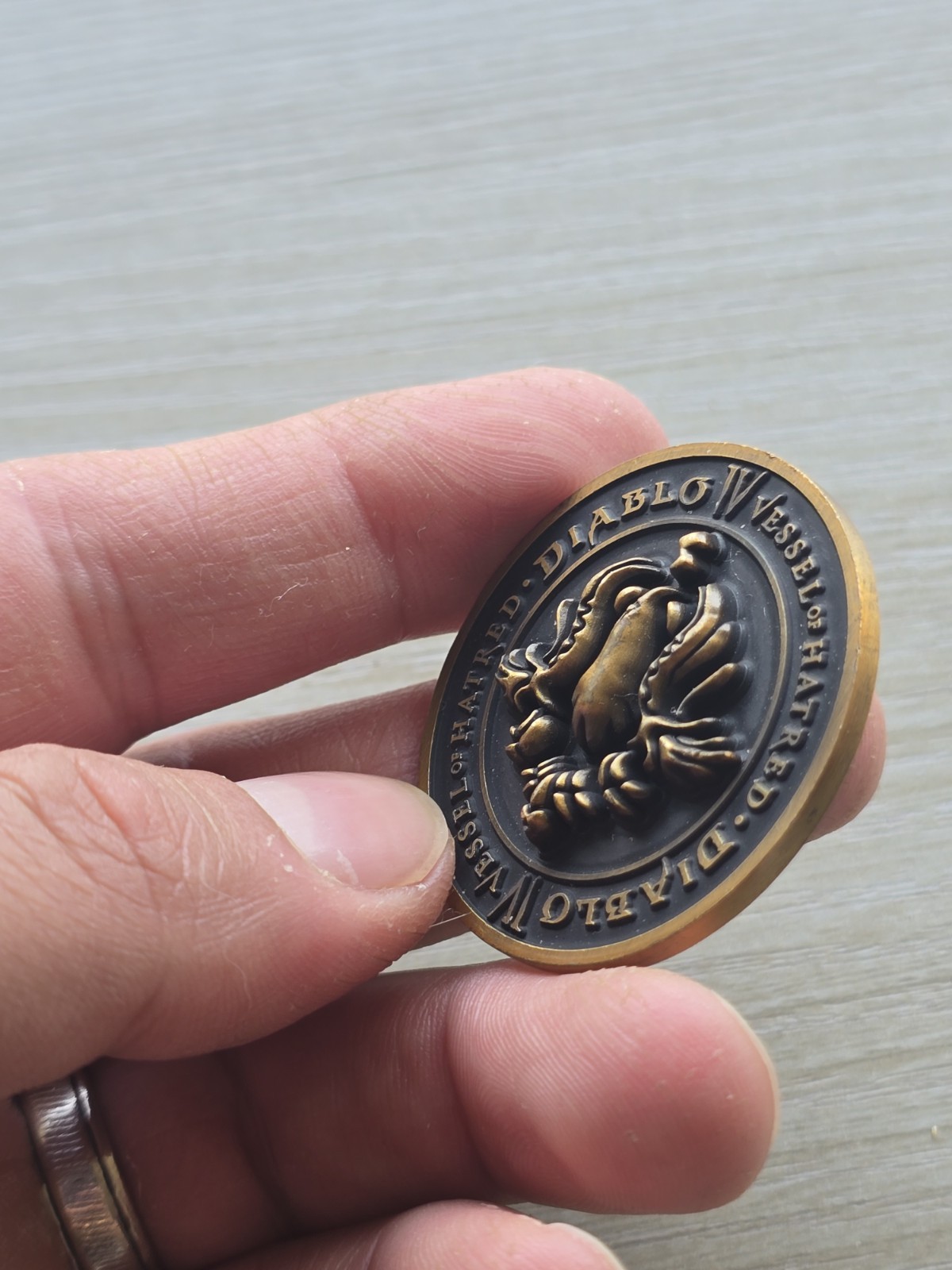 Diablo 4 IV Vessel Of Hatred Coin Medal Spiritborn EAGLE Gamescom Blizzard Promo