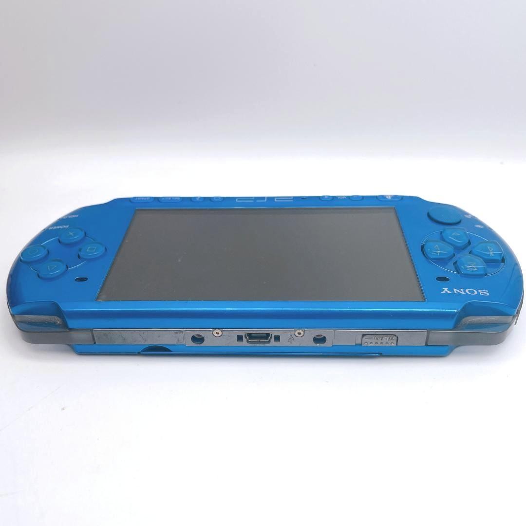 PSP-3000 Vibrant Blue Console Excellent Condition Tested Japan Import