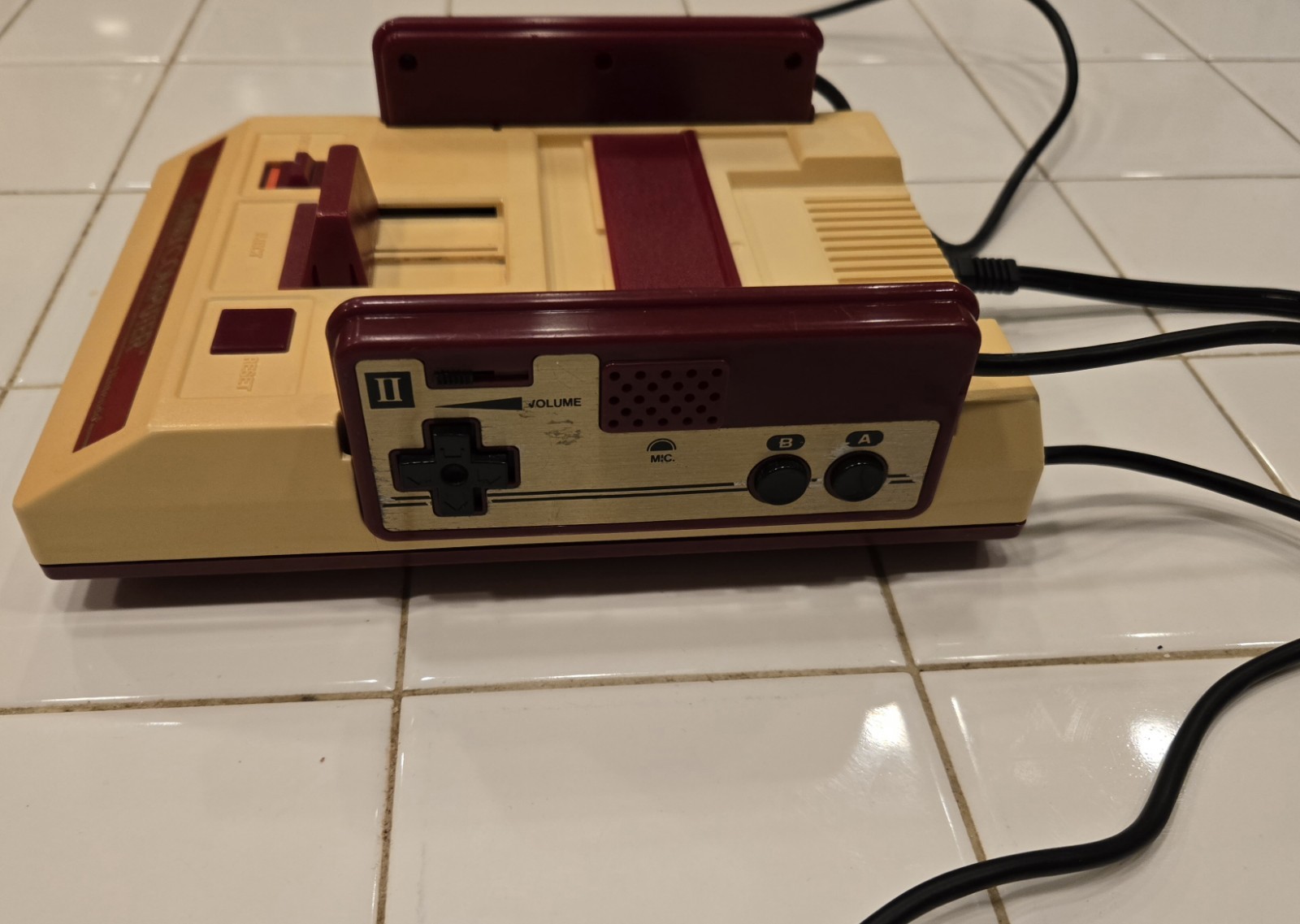 👍 Japan Famicom [VCI] AV Composite Mod Console System 2 Controllers AV Cable