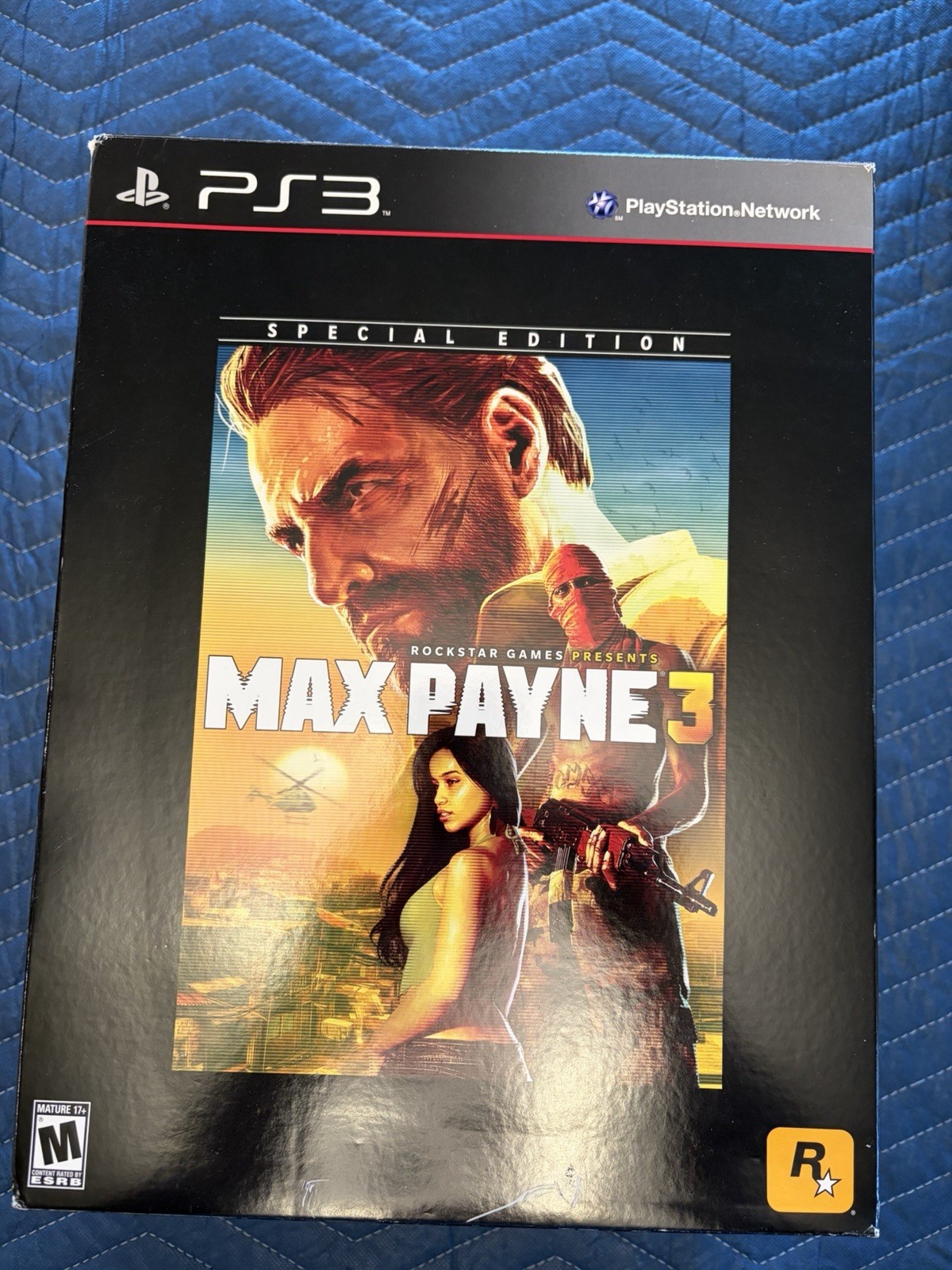 Max Payne 3 Special Edition With Rare Rockstar Games Ashtray and Vinyl Stickers