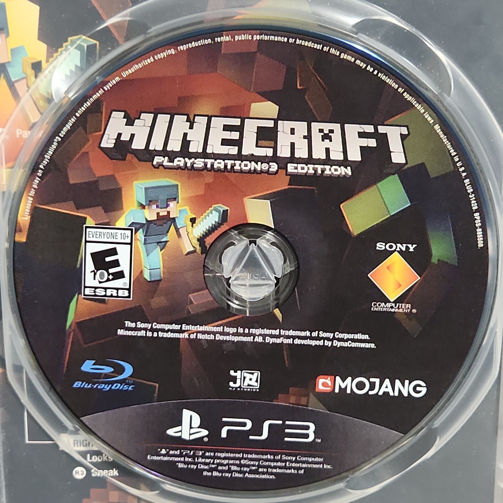 Minecraft Playstation 3 Edition Video Game PS3