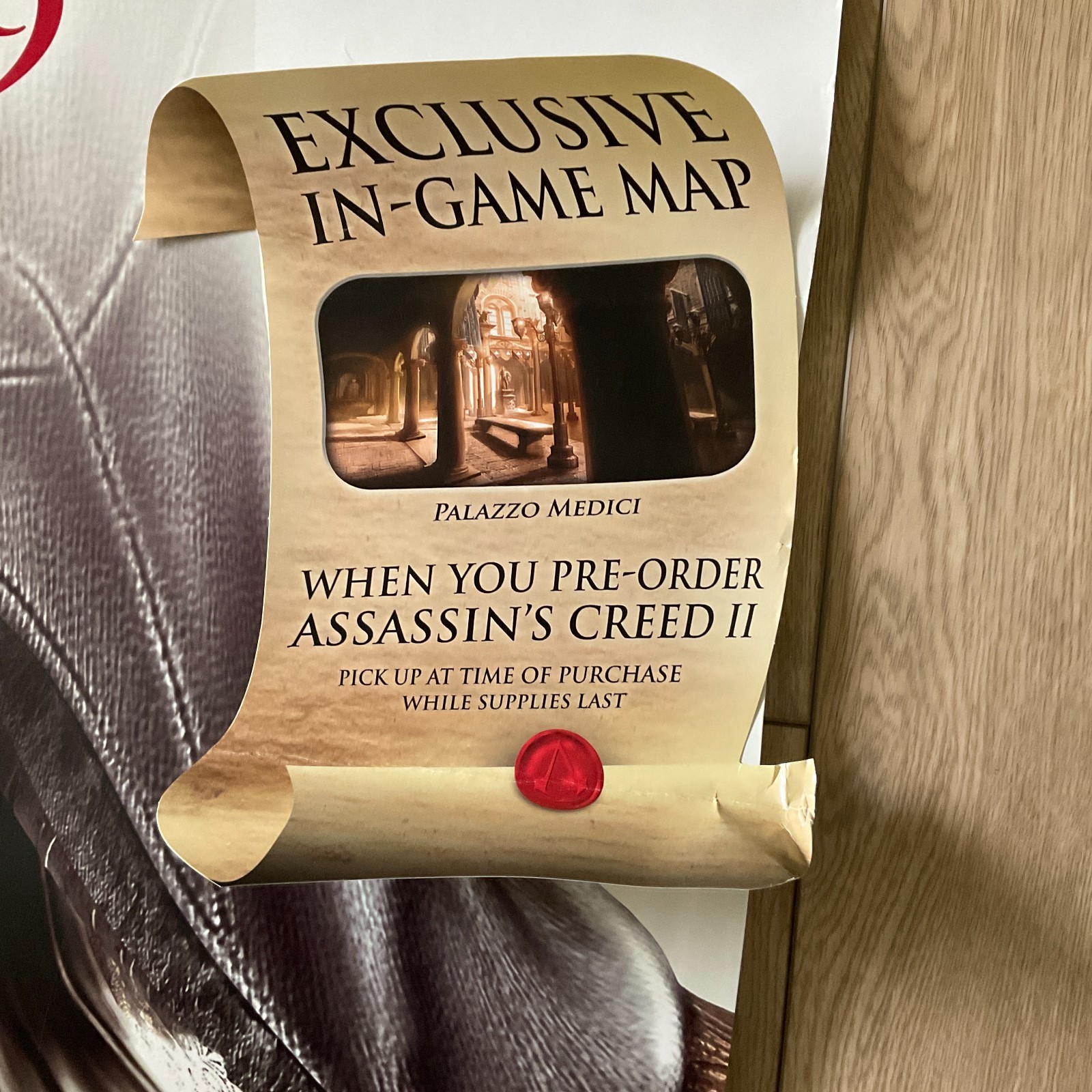 Assassin’s Creed II 2009 HUGE Store Display Sign Video Game Promo 33×48 Banner