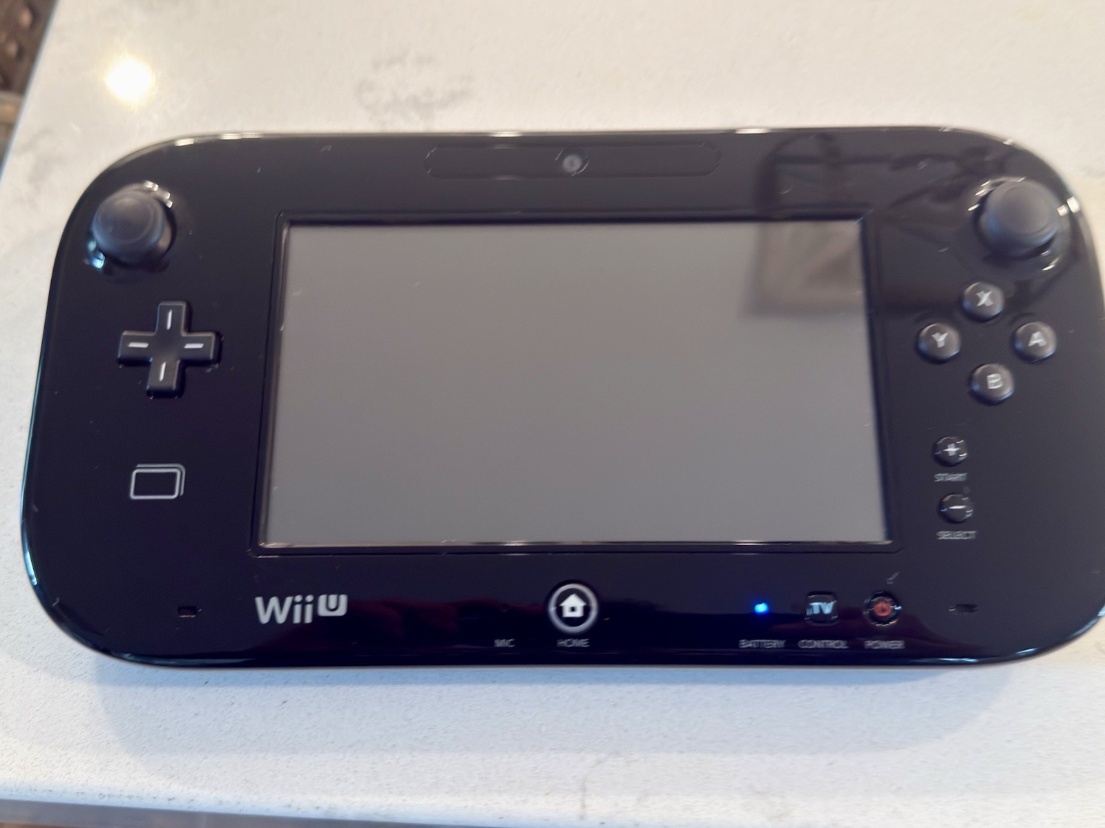 Nintendo Wii U GamePad WUP-010 Black Tablet Only No Stylus & No Charger
