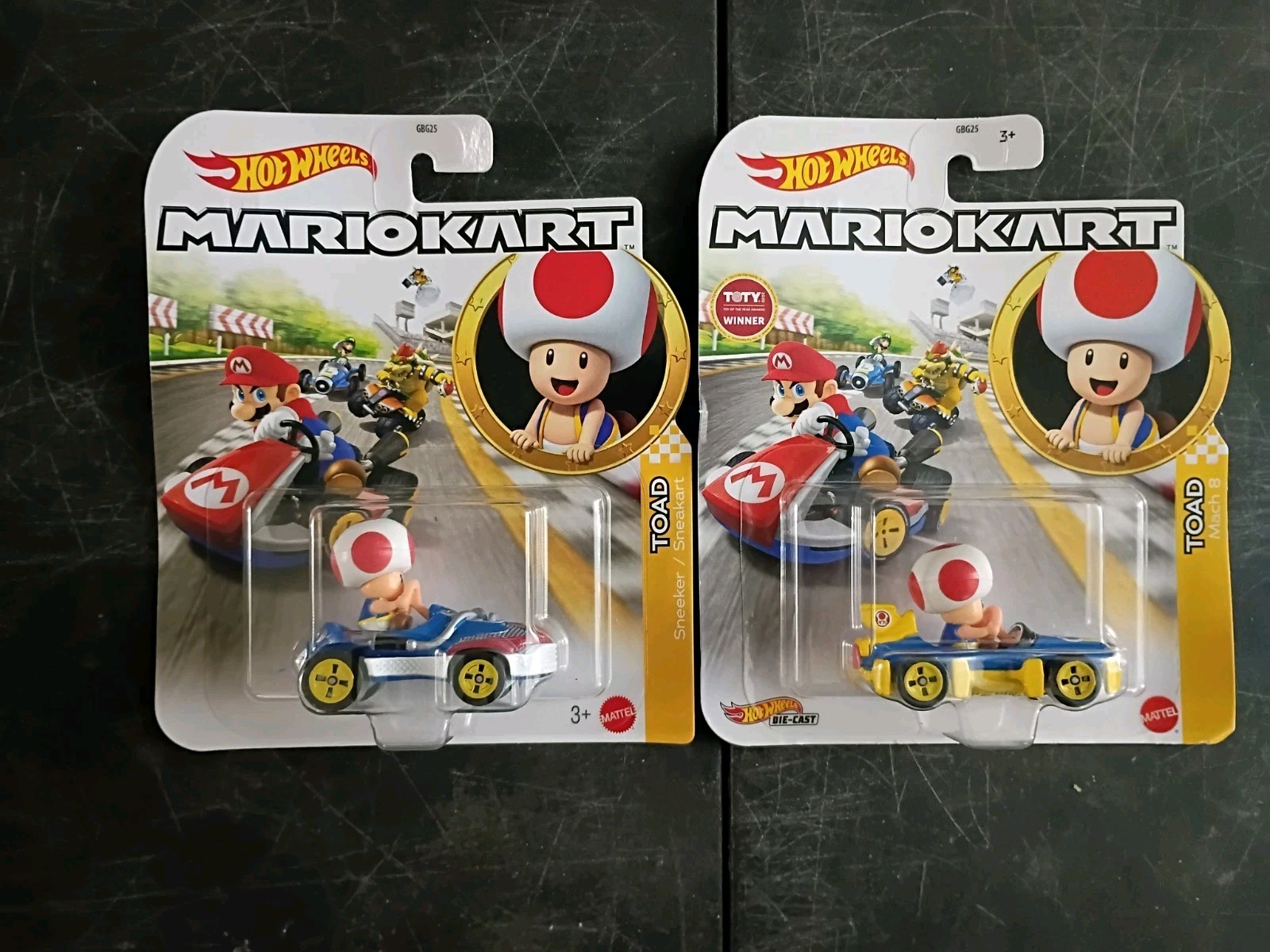 19-PK SUPER MARIO KART Hot Wheels Lot Dry Bones Waluigi Tanooki Peach Luigi Toad