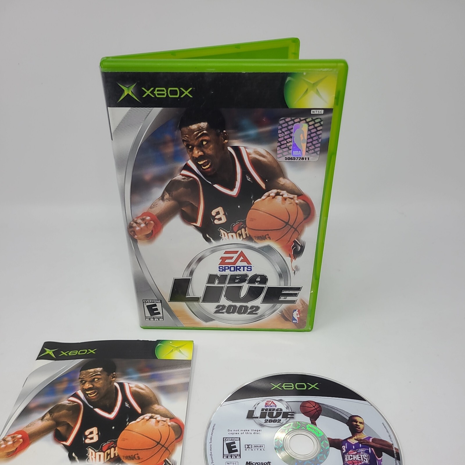 NBA Live 2002 Original Xbox Game Complete Tested Working Basketball