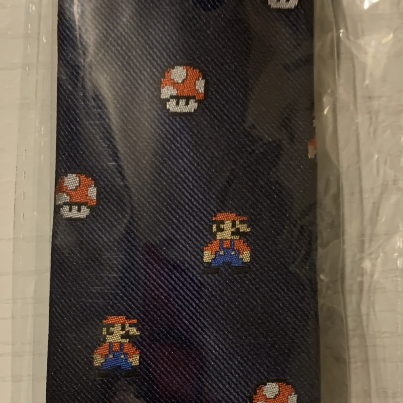 Super Mario Bros. Dark Blue Mario & Super Mushroom Necktie ZTP01 2021