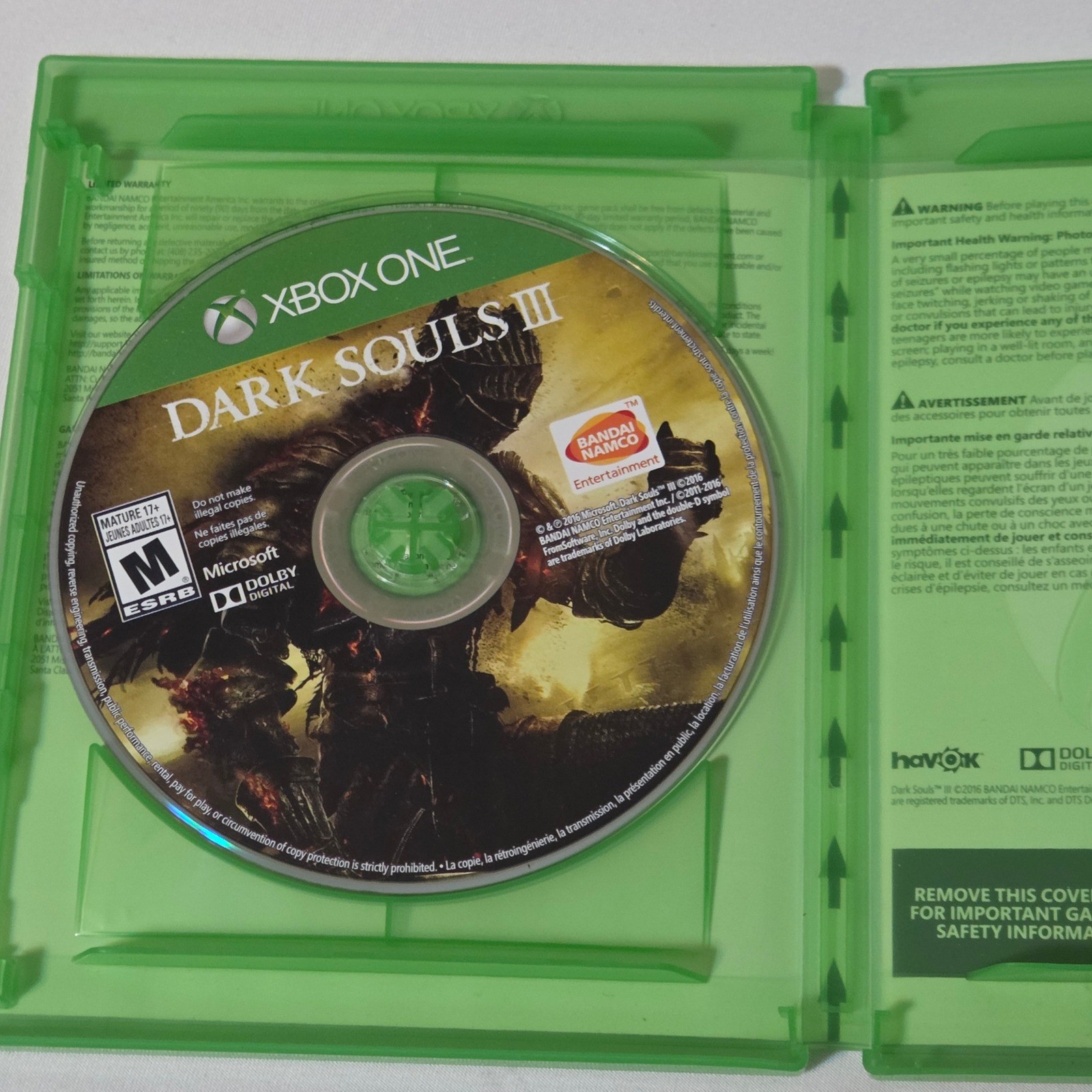 Bandai Namco Dark Souls III Xbox One One Size Green Action RPG Video Game