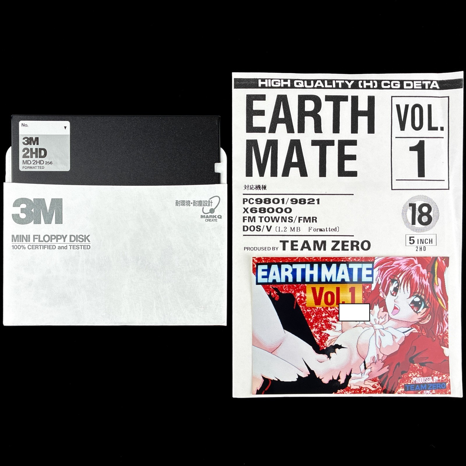 EARTH MATE VOL. 1 Magic Knight Rayearth 5″ PC-98 X68000 Doujin CG Collection
