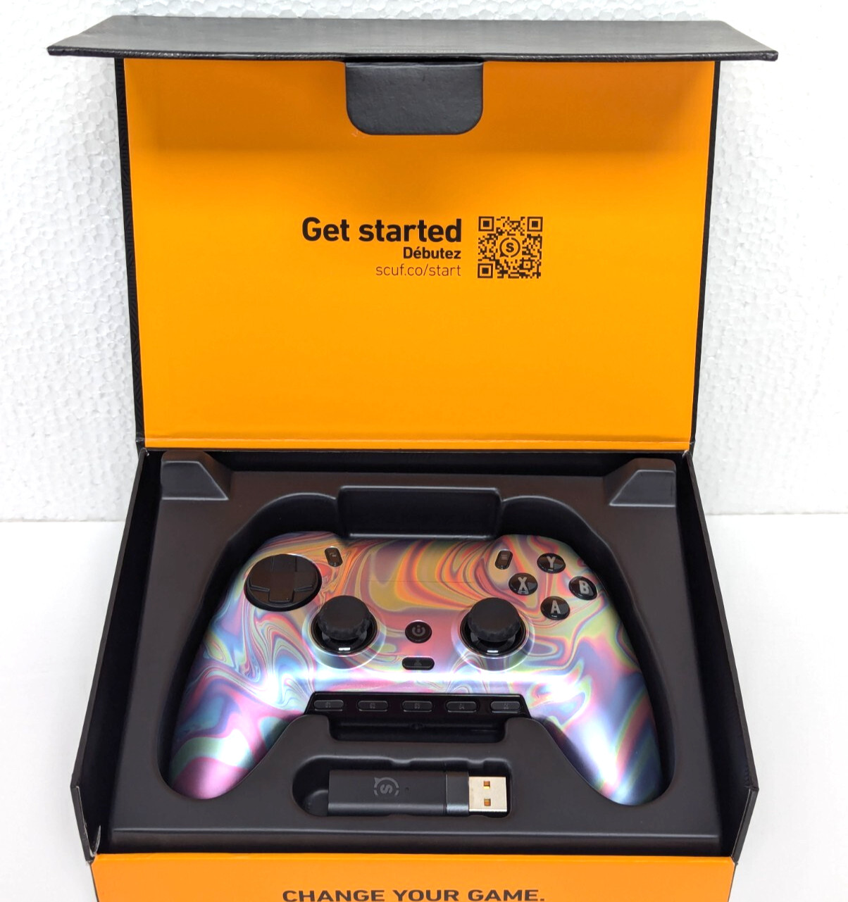SCUF ENVISION PRO Wireless PC Only Gaming Controller Black face Iridescent