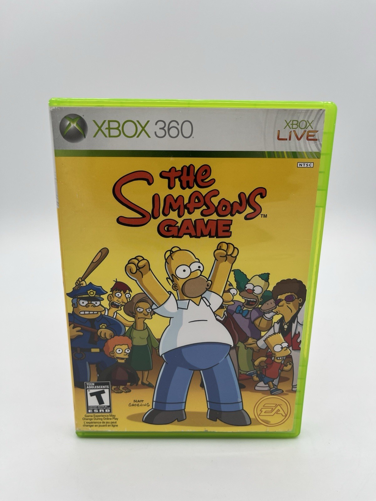 The Simpsons Game (Xbox 360) – CASE & ARTWORK ONLY – NO GAME / NO MANUAL