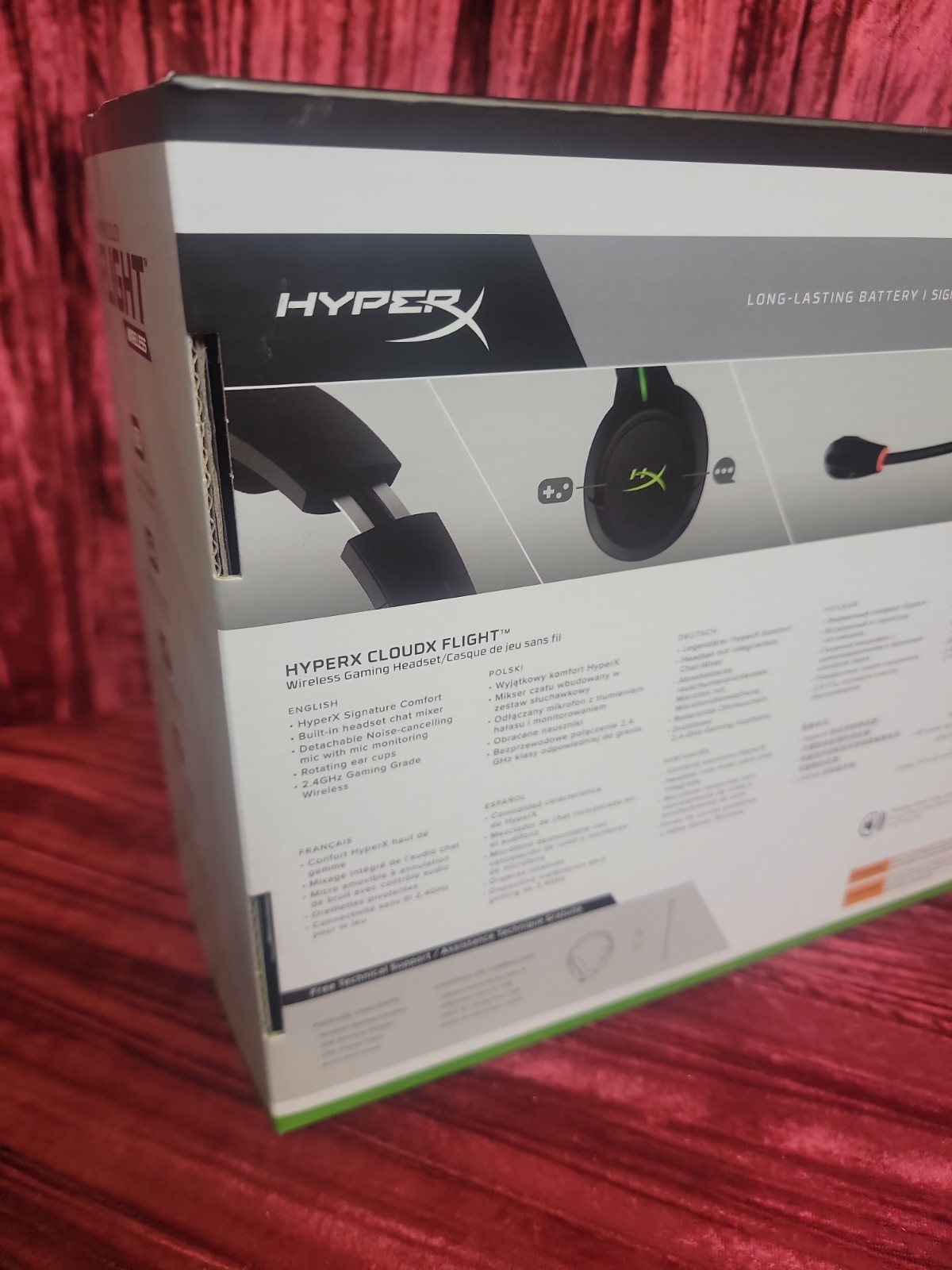 HyperX CloudX Flight Wireless Headset Memory Foam Stereo Mic Xbox Series X|S One